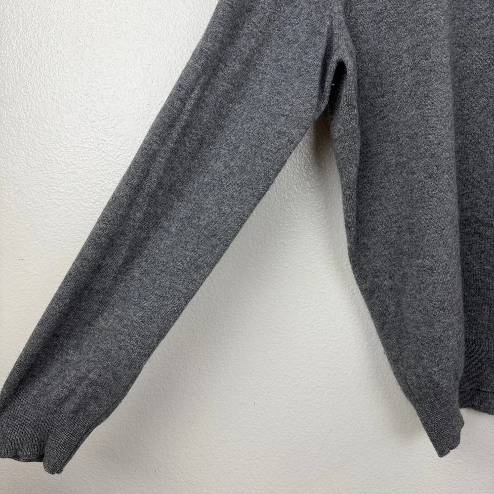 5+1_ANNAPURNA Sweater Mens XL Grey Cashmere Crew Neck Made in Italy Pullover